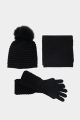 Sentaler Ribbed 3 Piece Accessory Set