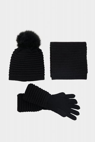Sentaler Ribbed 3 Piece Accessory Set