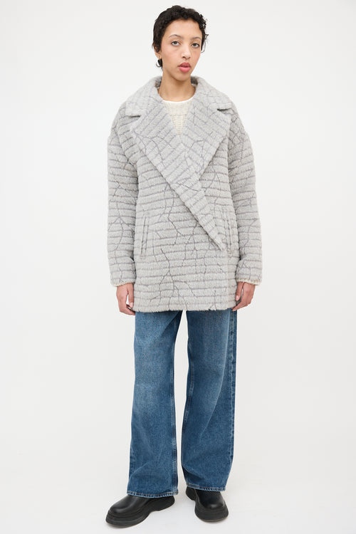 Sentaler Wool Notched Collar Coat