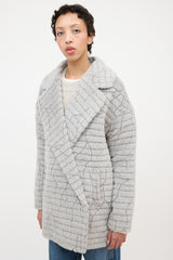 Sentaler Wool Notched Collar Coat