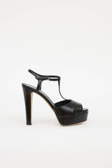 Sergio Rossi T-Strap Peep Toe Pump
