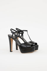 Sergio Rossi T-Strap Peep Toe Pump