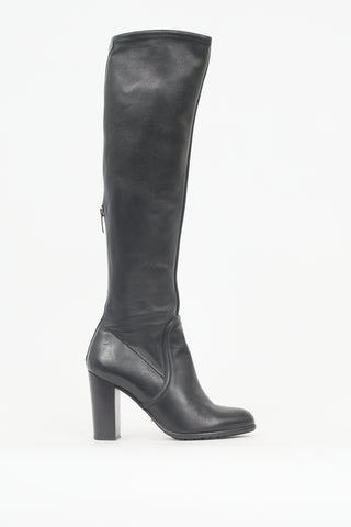 Sergio Rossi Leather Knee Boot