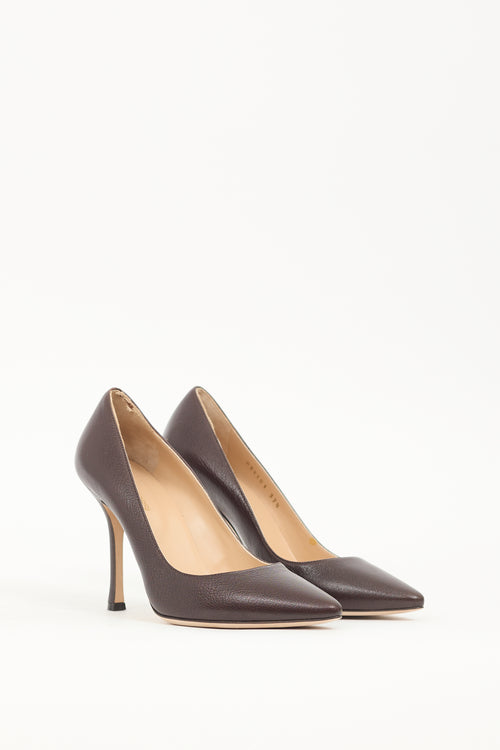 Sergio Rossi Brown Leather Pump