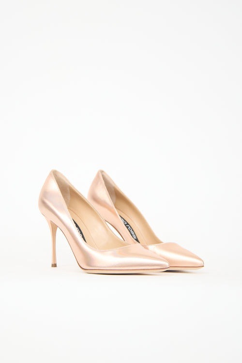 Sergio Rossi Leather Godiva Pump