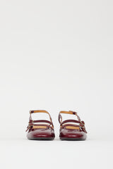 Sézane Burgundy Patent Paula Babies Pump