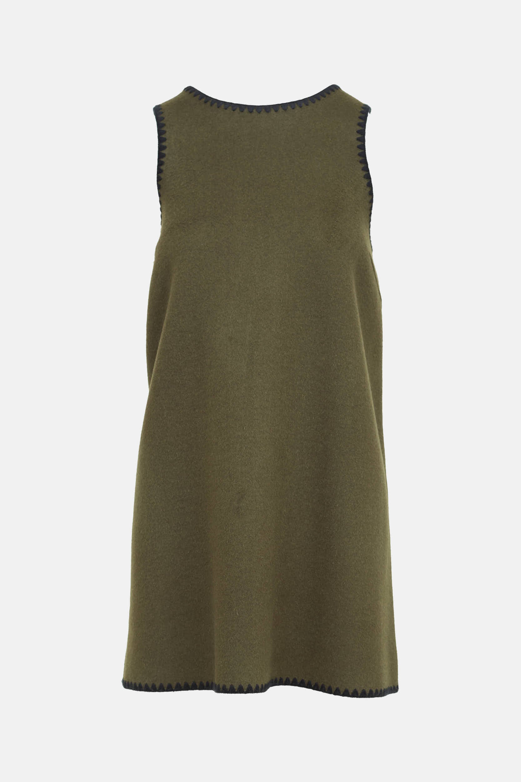 Szane // Wool Sleeveless Whipstitch Dress VSP Consignment Szane // Wool Sleeveless Whipstitch Dress VSP Consignment