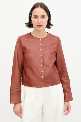 Sézane Leather Marlys Jacket