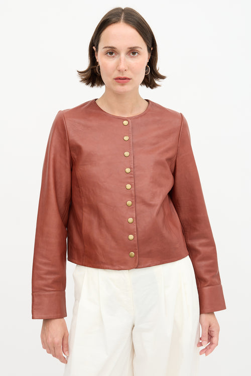 Sézane Leather Marlys Jacket