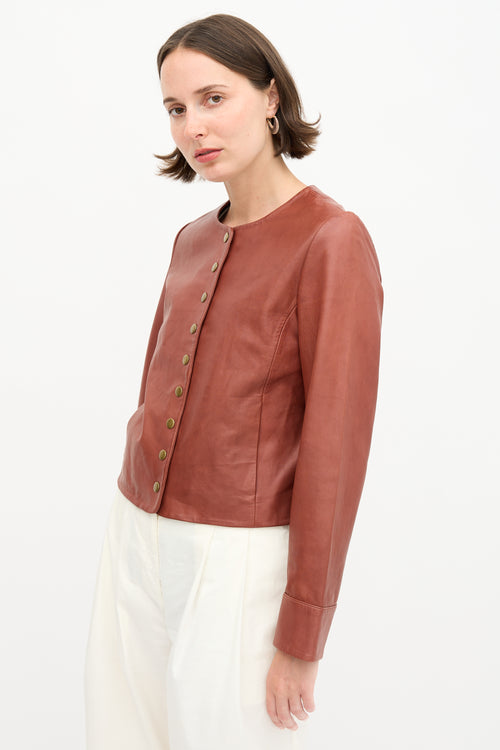 Sézane Leather Marlys Jacket