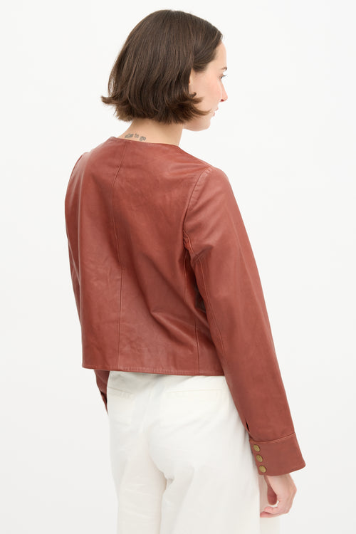Sézane Leather Marlys Jacket