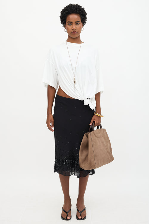 Sézane Leather Paolo Tote Bag