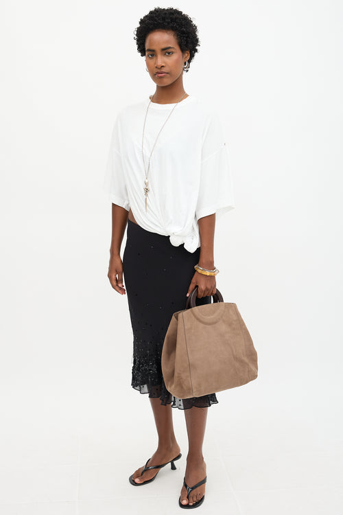 Sézane Leather Paolo Tote Bag