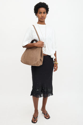 Sézane Leather Paolo Tote Bag