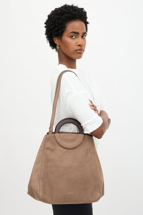 Sézane Leather Paolo Tote Bag