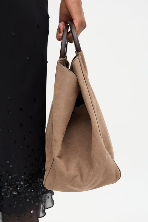 Sézane Leather Paolo Tote Bag