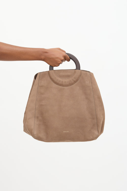 Sézane Leather Paolo Tote Bag