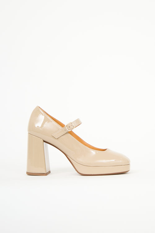 Sézane Patent Georgia Mary Jane Heel