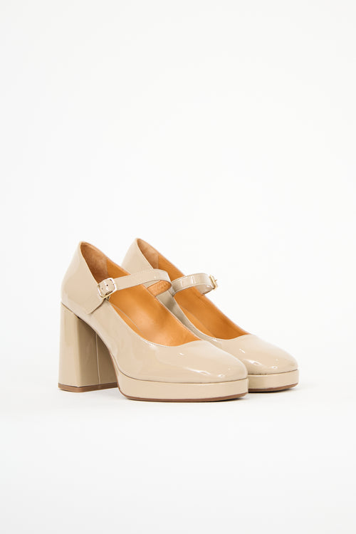 Sézane Patent Georgia Mary Jane Heel