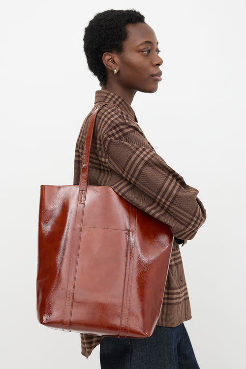 Patent Leather Le Cabas Tote Bag