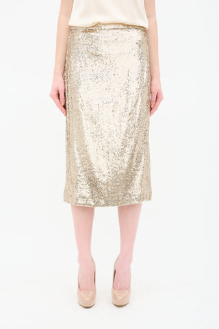 Sezane Sequin Magalia Skirt