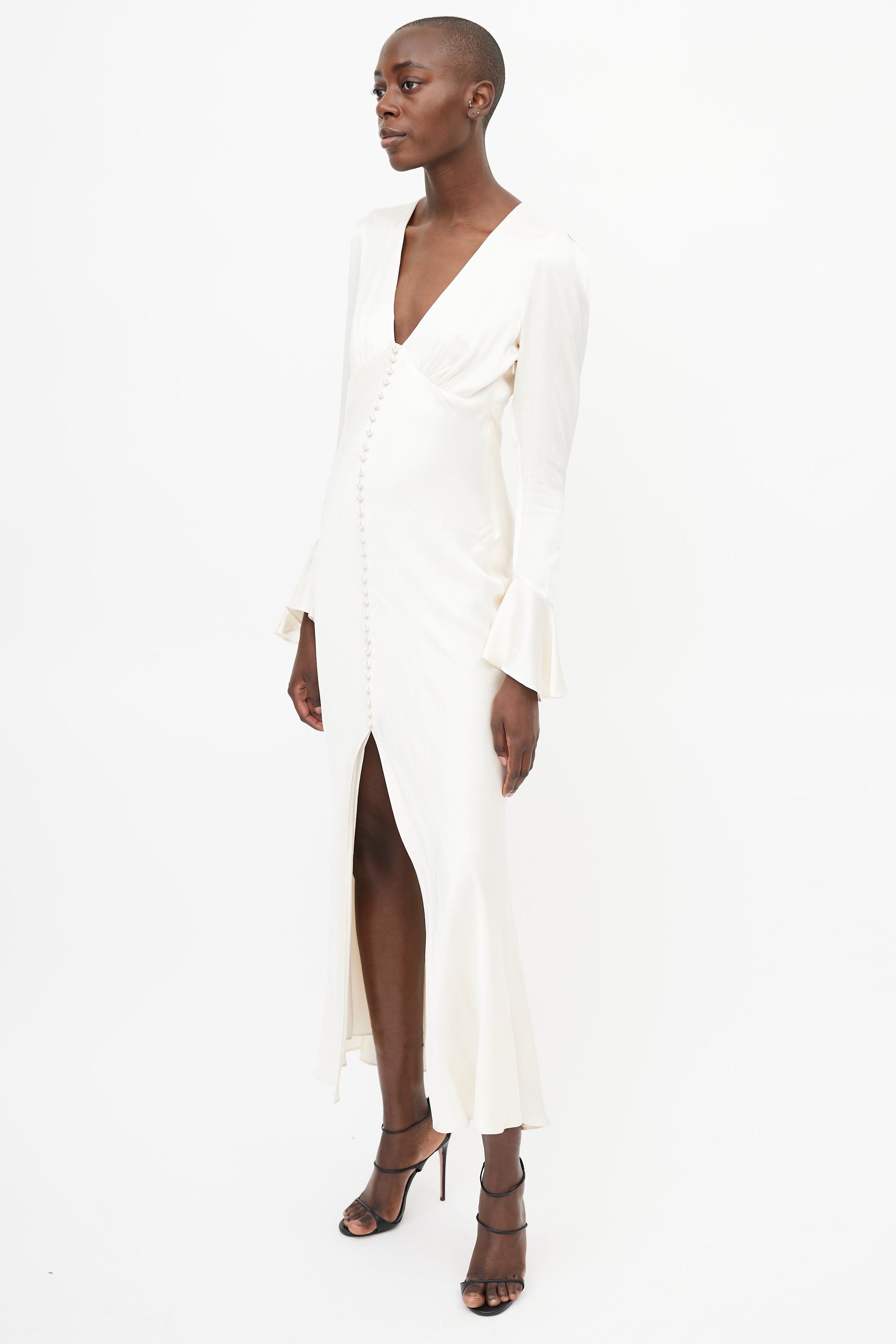 shona joy white dress Shona Joy // Cream Buttoned Maxi Dress – VSP Consignment