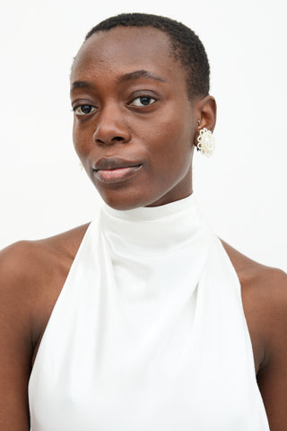 Shrimps Faux Pearl Ferdi Clip On Earrings