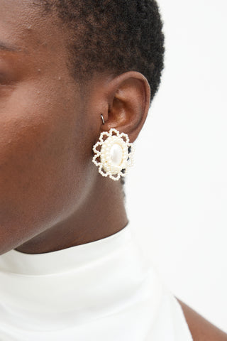 Shrimps Faux Pearl Ferdi Clip On Earrings