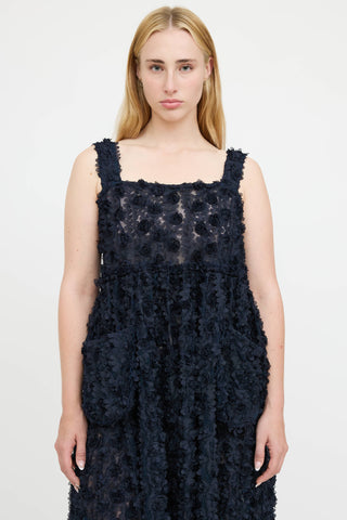 Shrimps Floral Applique Dress