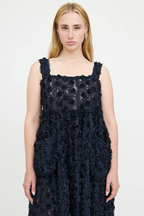 Shrimps Floral Applique Dress