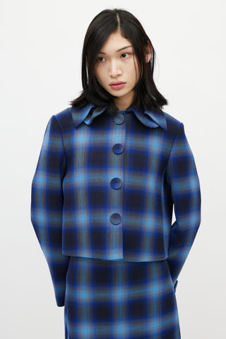 Shushu/Tong Blue & Black Plaid Co-Ord Set