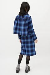 Shushu/Tong Blue & Black Plaid Co-Ord Set