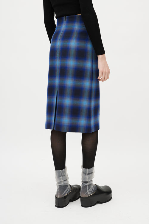 Shushu/Tong Blue & Black Plaid Co-Ord Set