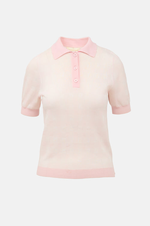 Shushu/Tong Sheer Check Polo