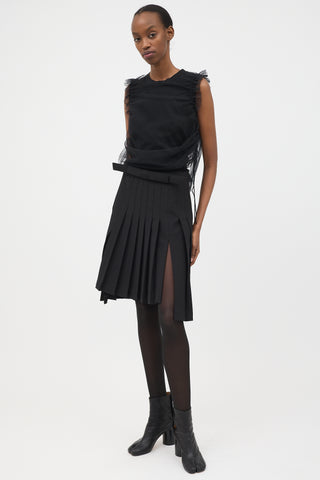 Shushu/Tong Split Pleated Skirt