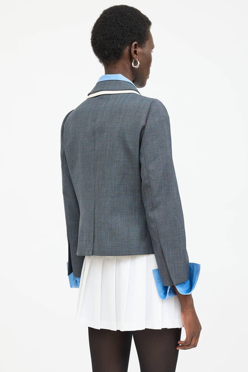 Shushu/Tong Embroidered Logo Blazer