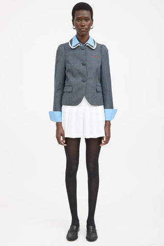 Shushu/Tong Embroidered Logo Blazer