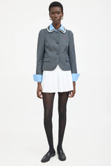 Shushu/Tong Embroidered Logo Blazer