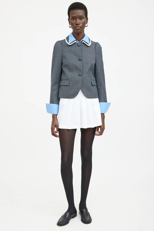 Shushu/Tong Embroidered Logo Blazer