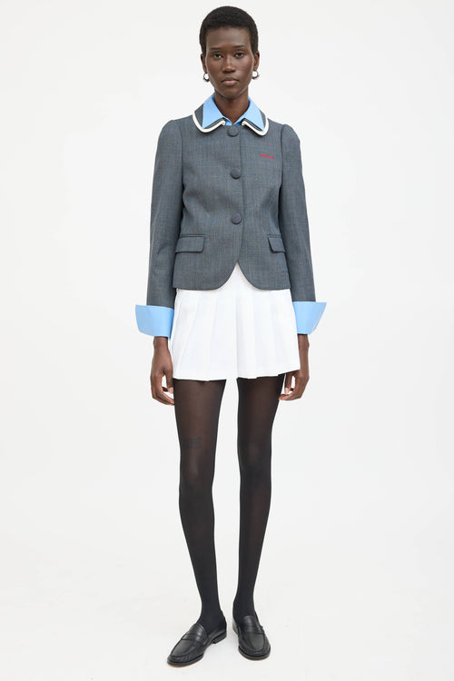 Shushu/Tong Embroidered Logo Blazer