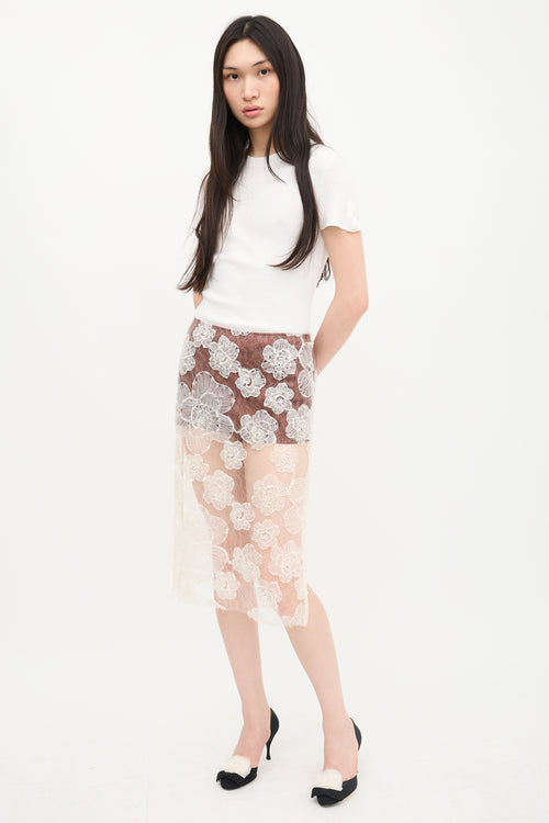 Siedrés Layered Lace Siam Skirt