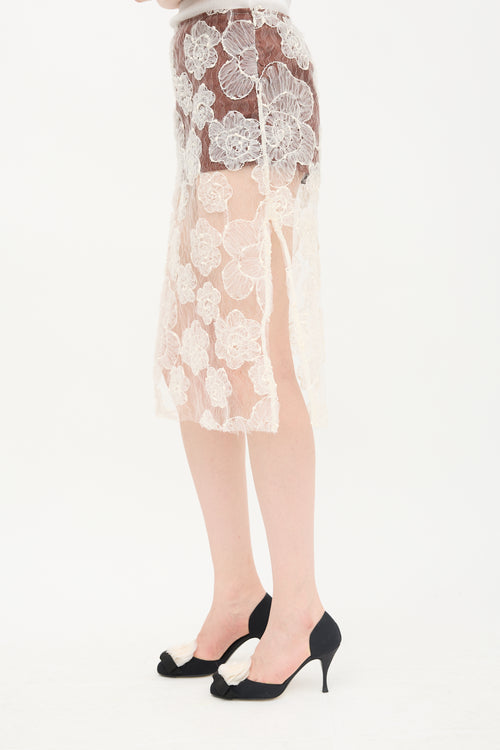 Siedrés Layered Lace Siam Skirt