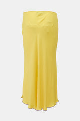 Siedrés Satin Fluted Midi Skirt