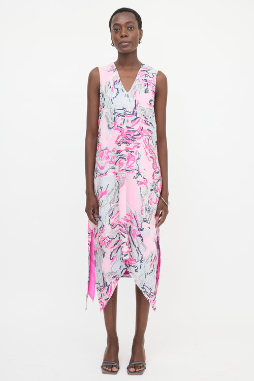 Sies Marjan Silk Layered Brocade Dress