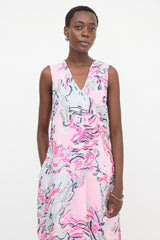 Sies Marjan Silk Layered Brocade Dress