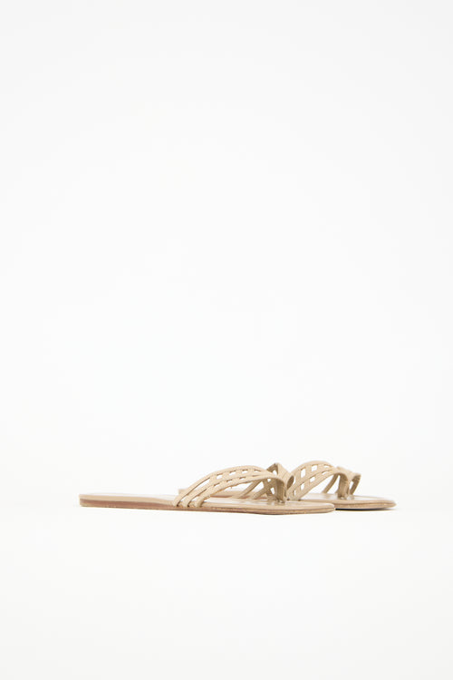 Sigerson Morrison Leather Thong Sandal
