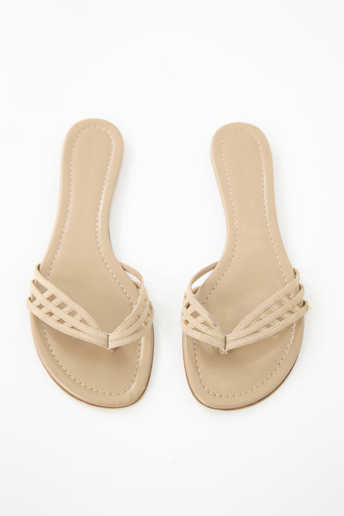 Sigerson Morrison Leather Thong Sandal