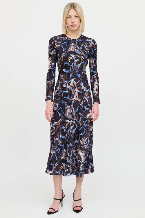 Silk LaundrySilk Patterned Dress
