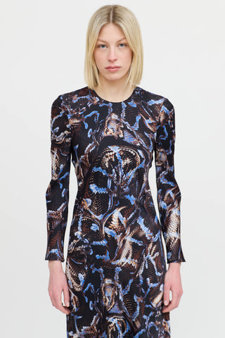 Silk LaundrySilk Patterned Dress