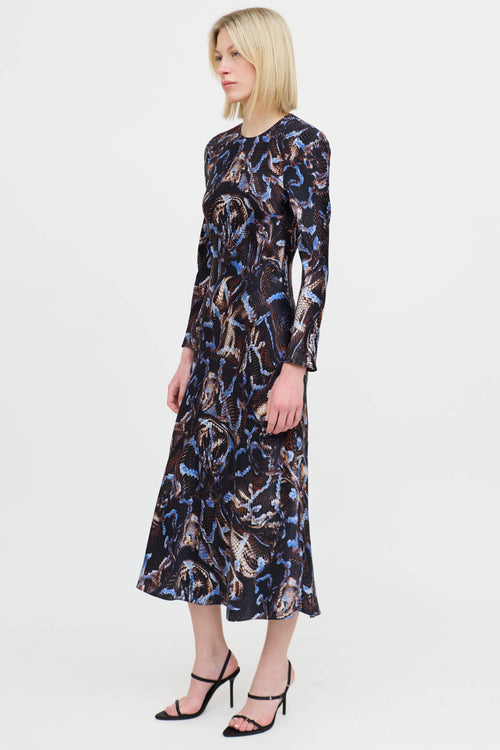 Silk LaundrySilk Patterned Dress